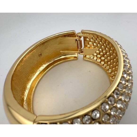 Wide Rhinestone Bangle Bracelet - Picture 11 of 13